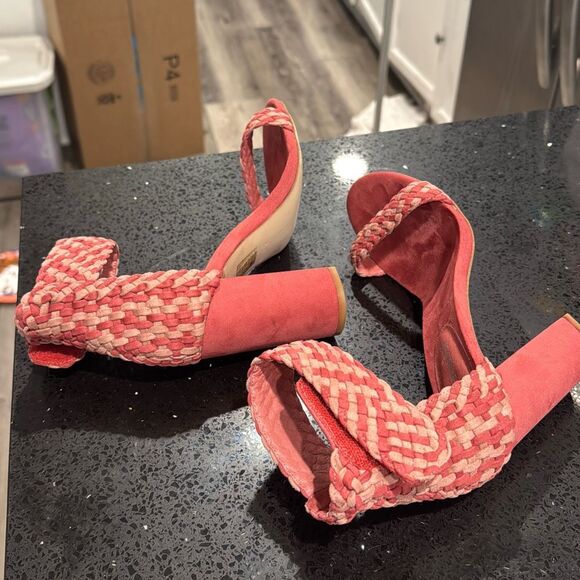 Jeffrey Campbell Lindsey Woven Braided Heel Sandals Size 6.5 EUC Womens - Picture 5 of 7